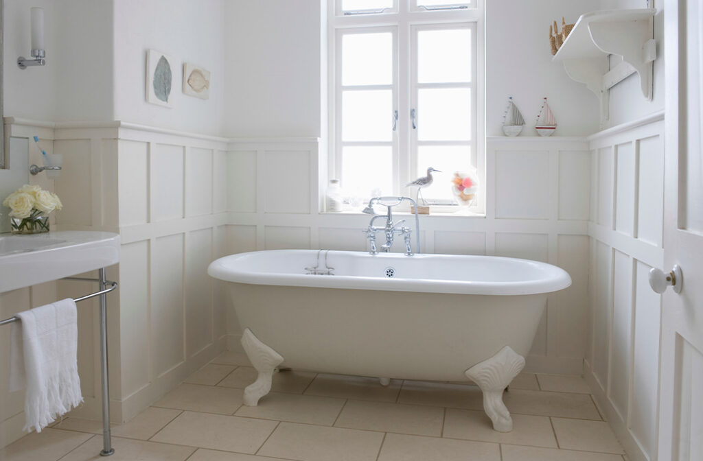 navigating a traditional bathtub that presents mobility challenges for older adults